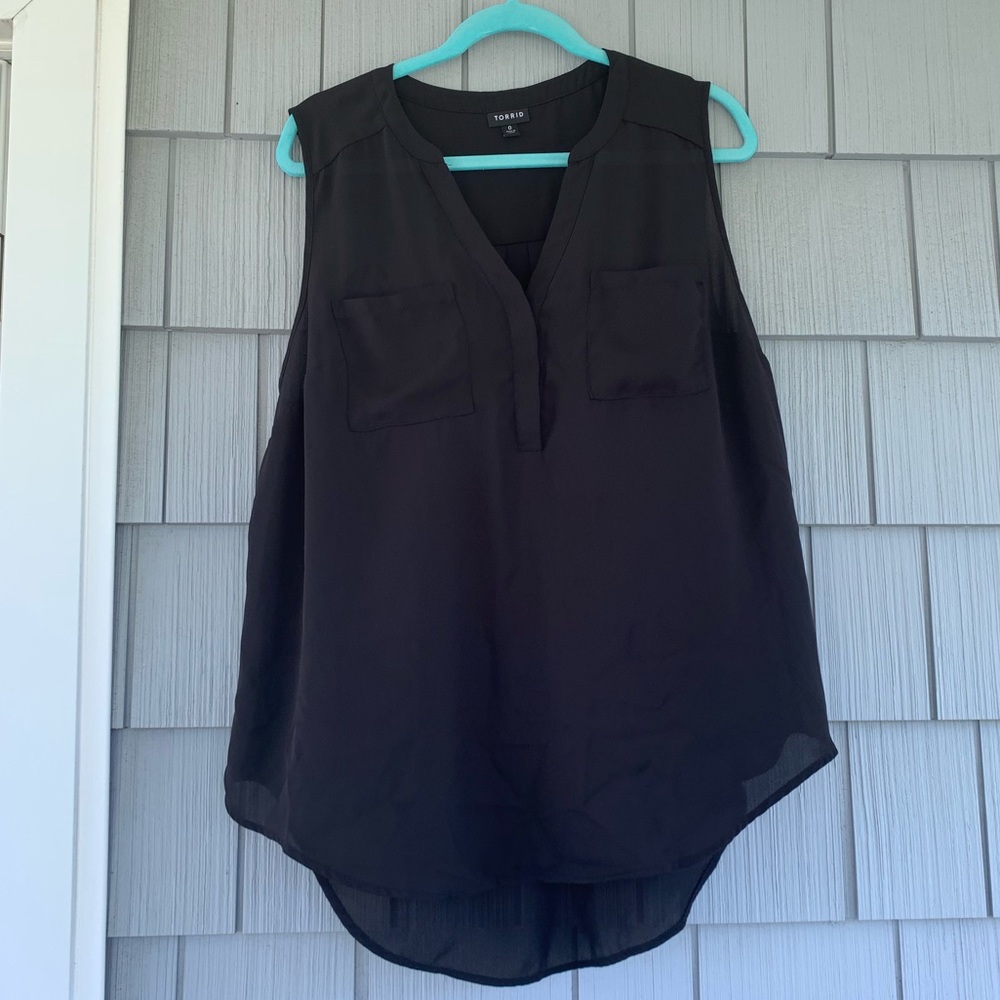 Torrid black dress top